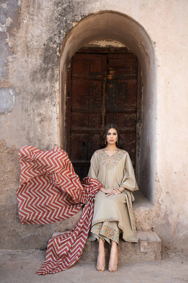 Nishat Stitched Luxury KFS24-28 - Salai - Nishat Linen 