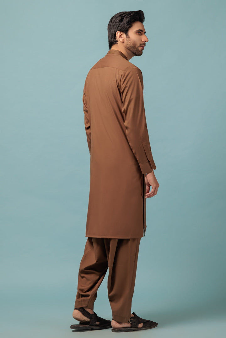 MEN KURTA SHALWAR N23 KSRW23-003 - Salai - Bonanza Satrangi 