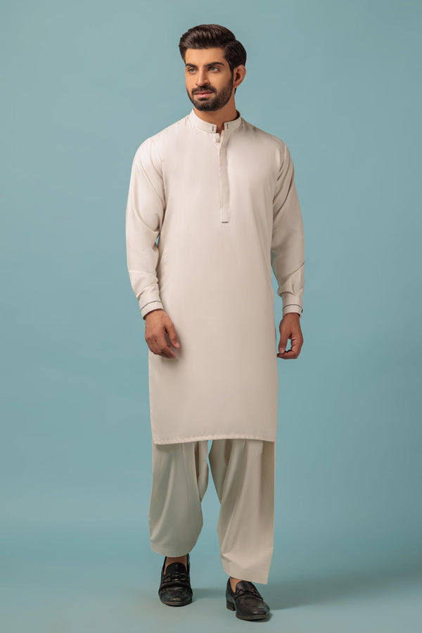 MEN KURTA SHALWAR N23 KSRW23-004 - Salai - Bonanza Satrangi 