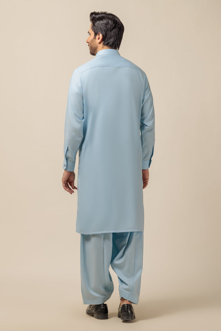 MEN KURTA SHALWAR N23 KSRW23-017 - Salai - Bonanza Satrangi 