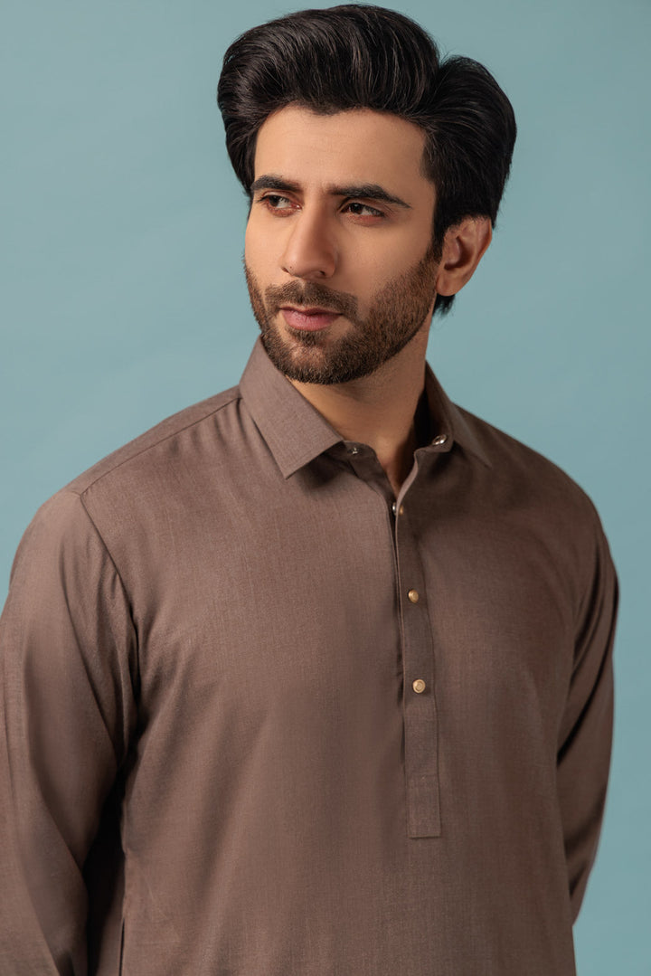 MEN KURTA SHALWAR N23 KSRW23-031 - Salai - Bonanza Satrangi 