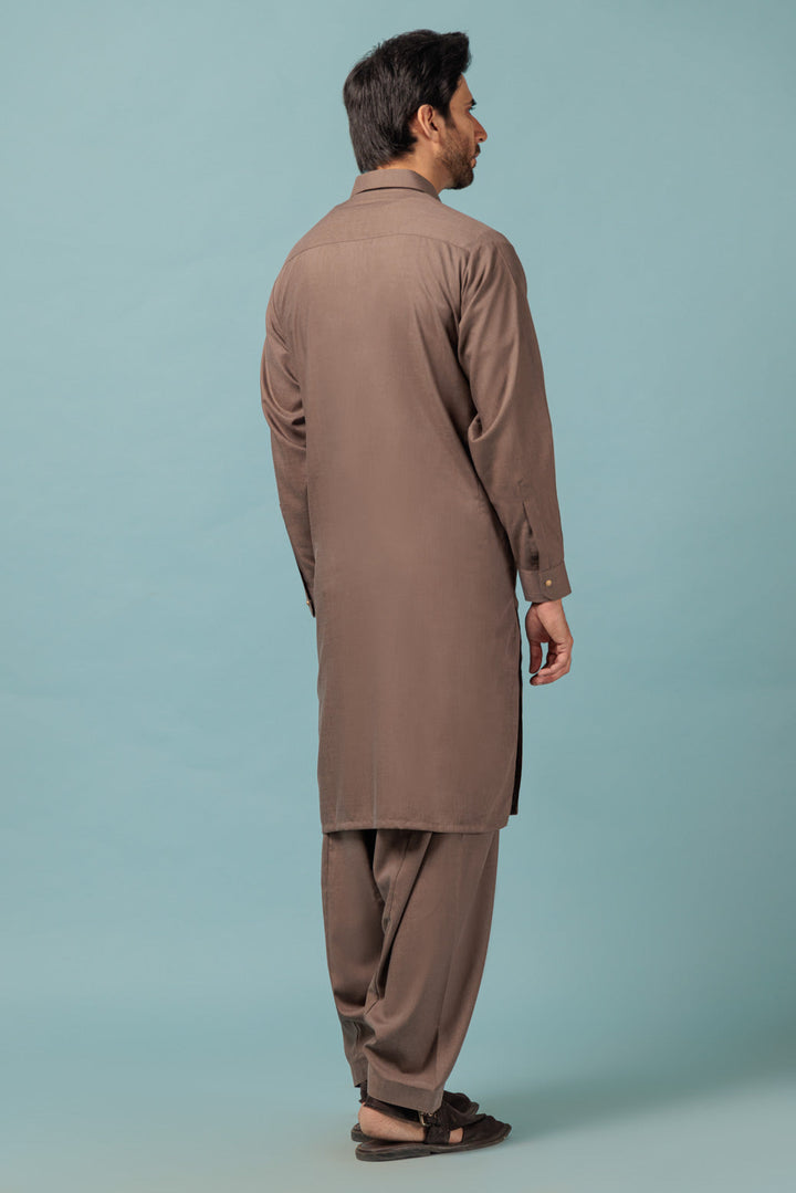 MEN KURTA SHALWAR N23 KSRW23-031 - Salai - Bonanza Satrangi 