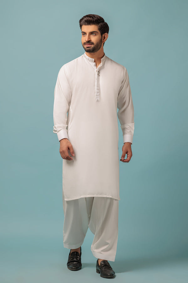 MEN KURTA SHALWAR N23 KSRW23-035 - Salai - Bonanza Satrangi 