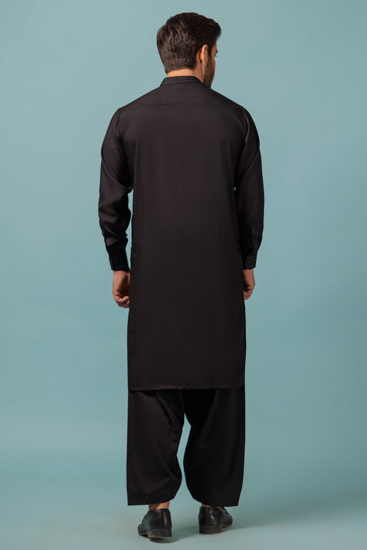 MEN KURTA SHALWAR N23 KSRW23-037 - Salai - Bonanza Satrangi 