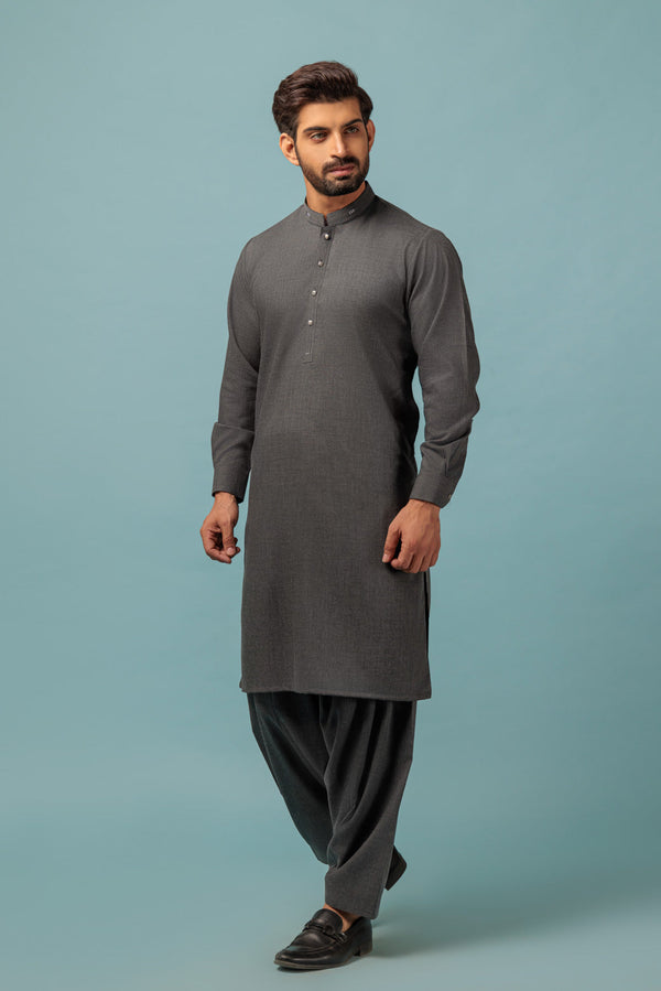 MEN KURTA SHALWAR N23 KSRW23-038 - Salai - Bonanza Satrangi 