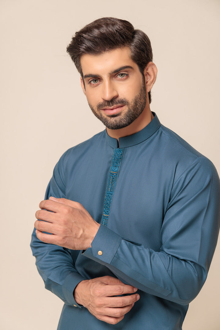 Bonanza Satrangi KURTA SHALWAR KSRW23-040 US24 - Salai - Bonanza Satrangi 