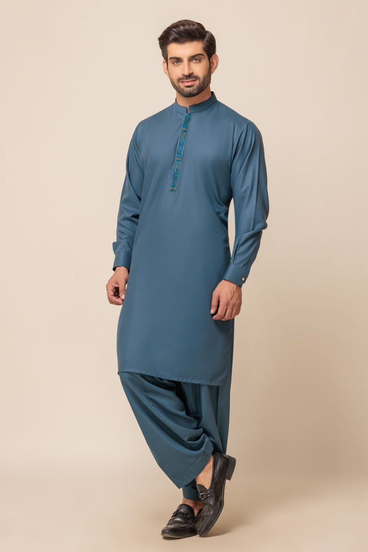 Bonanza Satrangi KURTA SHALWAR KSRW23-040 US24 - Salai - Bonanza Satrangi 