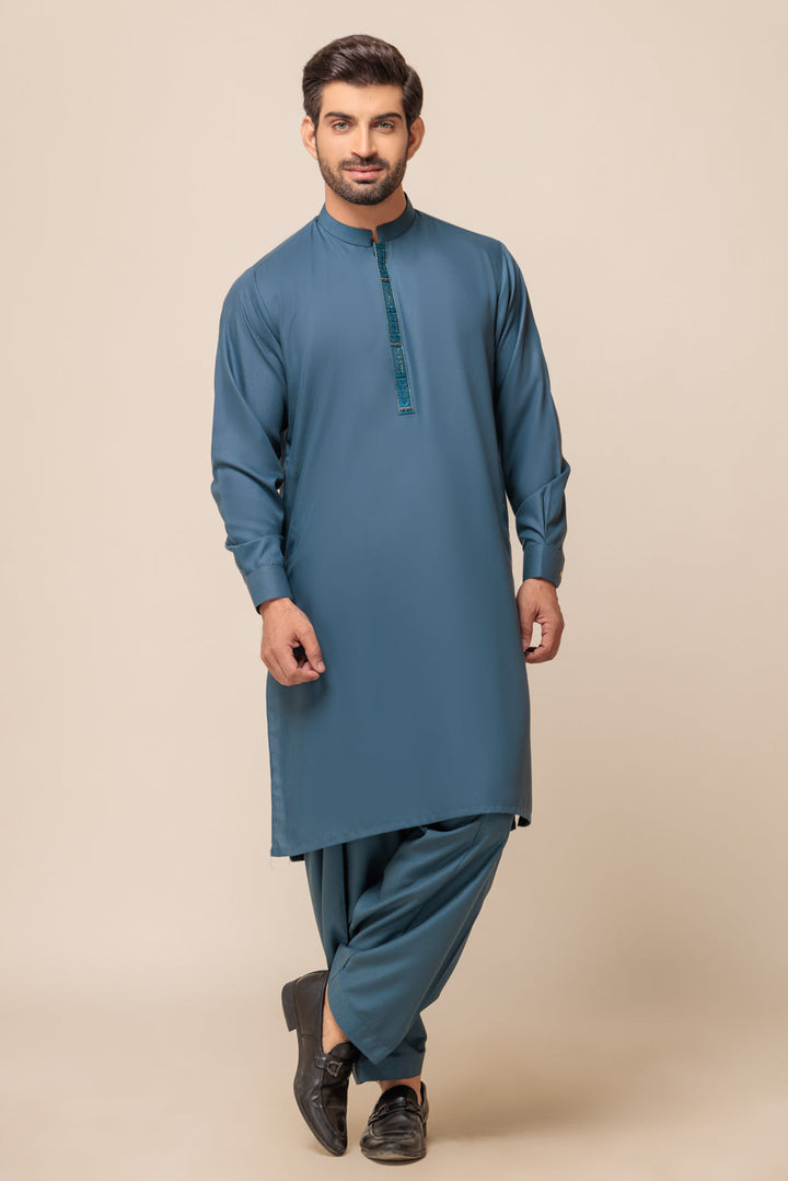 Bonanza Satrangi KURTA SHALWAR KSRW23-040 US24 - Salai - Bonanza Satrangi 