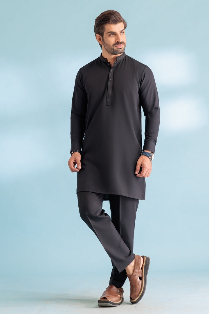 Bonanza Satrangi KURTA SHALWAR KSW23-013 UV24 - Salai - Bonanza Satrangi 