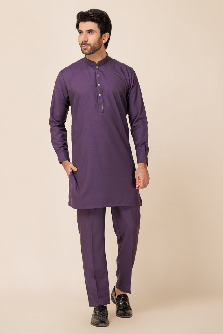 Bonanza Satrangi KURTA SHALWAR KSW23-015 US24 - Salai - Bonanza Satrangi 