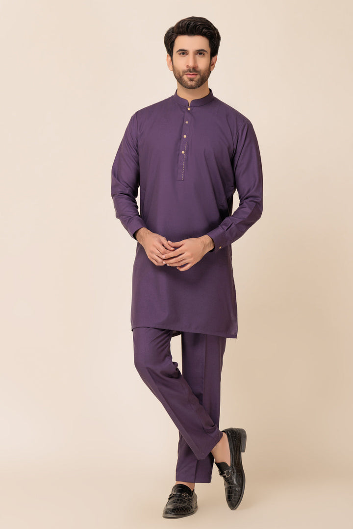 Bonanza Satrangi KURTA SHALWAR KSW23-015 US24 - Salai - Bonanza Satrangi 