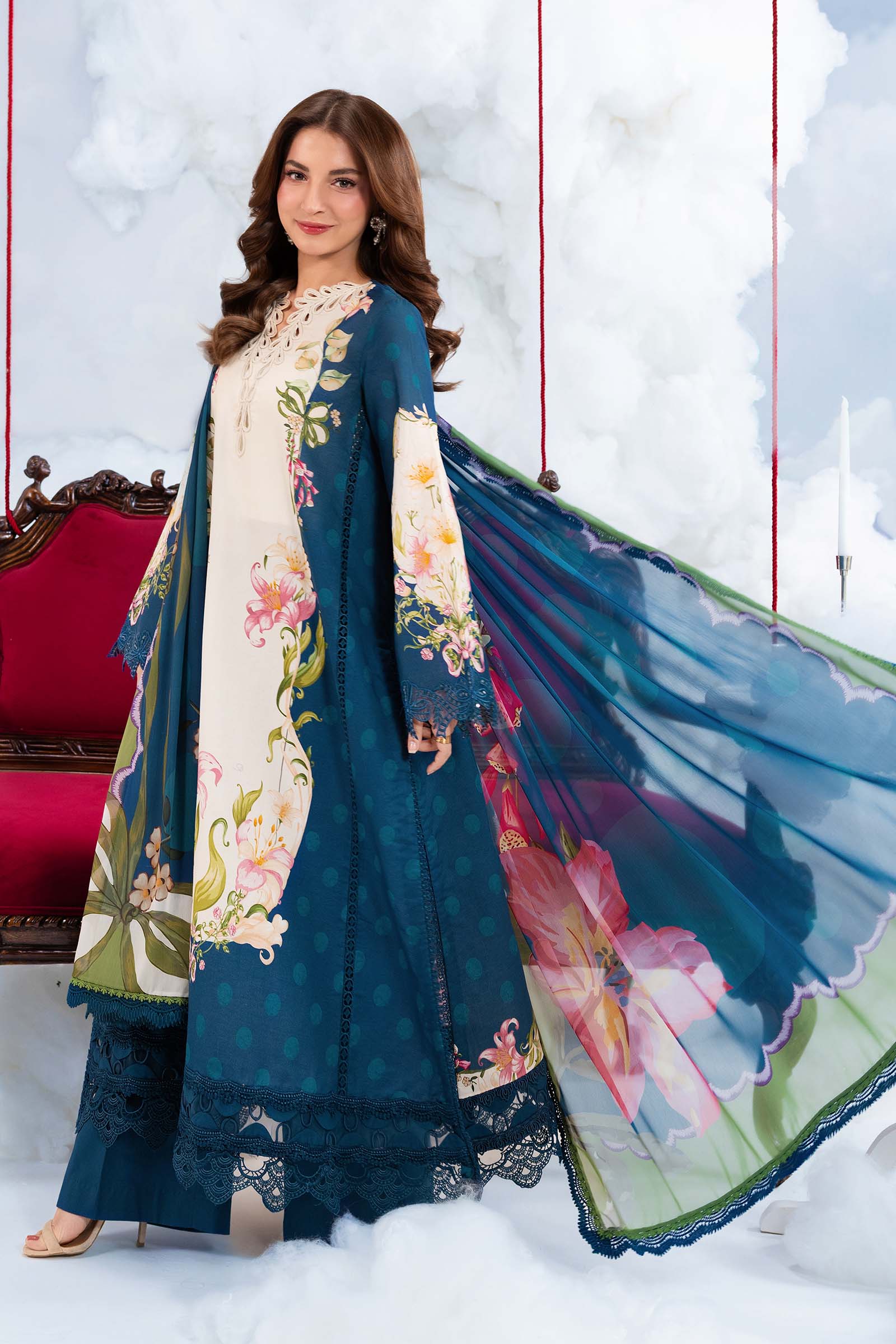 Maria B Stitched Embroidered 3 Piece D5B J(14&15)) NY 167 – Salai