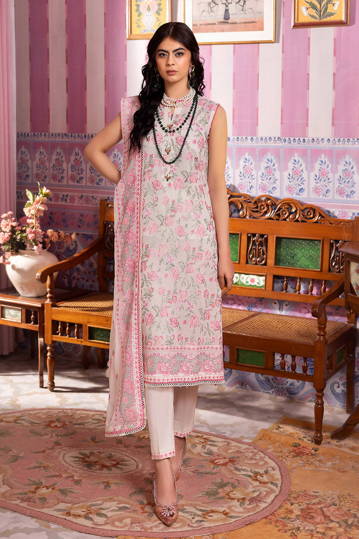 Gul Ahmed Stitched Festive 2024 3 Piece LSV-42011 - Salai - Salai 