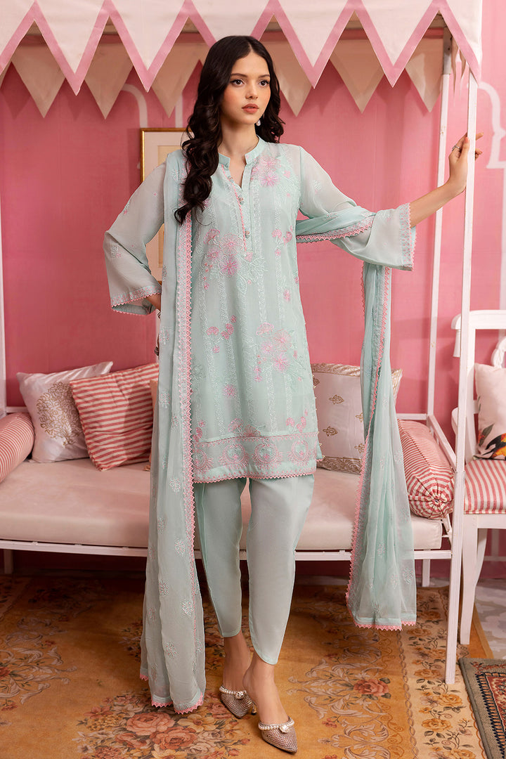 Gul Ahmed Stitched Festive 2024 3 Piece LSV-42001 - Salai - Salai 