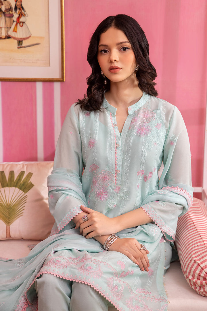 Gul Ahmed Stitched Festive 2024 3 Piece LSV-42001 - Salai - Salai 