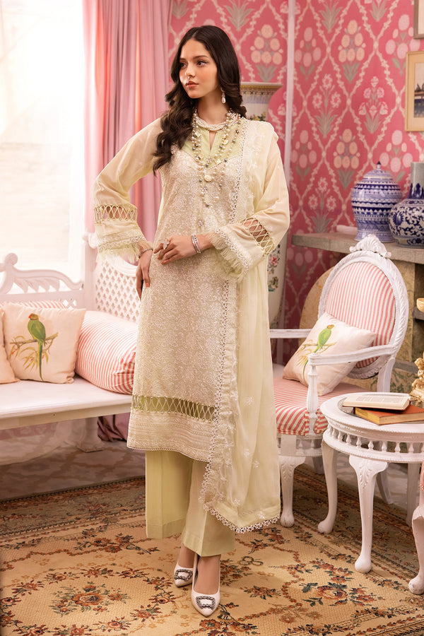 Gul Ahmed Stitched Festive 2024 3 Piece LSV-42021 - Salai - Salai 