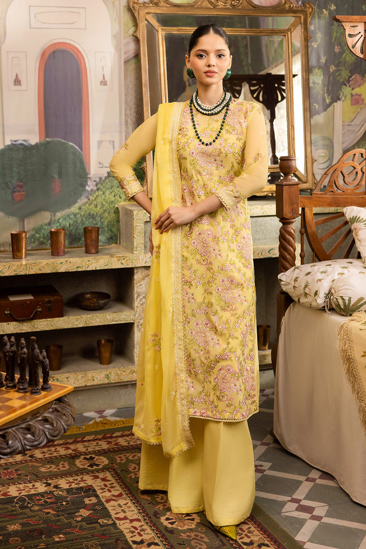 Gul Ahmed Stitched Festive 2024 3 Piece LSV-42014 - Salai - Salai 