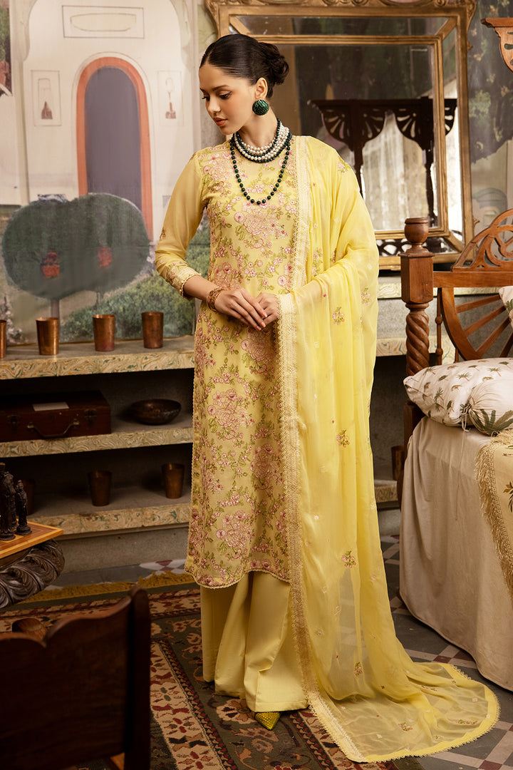 Gul Ahmed Stitched Festive 2024 3 Piece LSV-42014 - Salai - Salai 