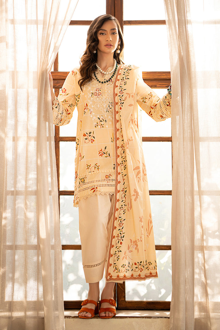 Gul Ahmed Stitched Lawn 2024 3 Piece CL-42041 - Salai - Salai 