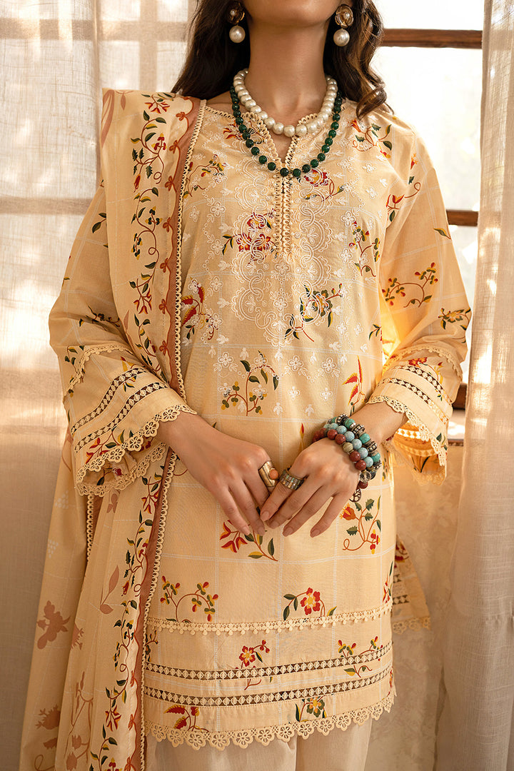 Gul Ahmed Stitched Lawn 2024 3 Piece CL-42041 - Salai - Salai 