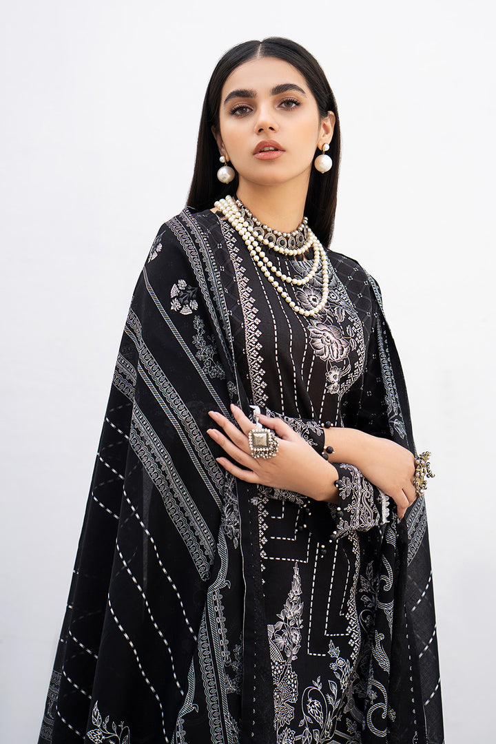 Gul Ahmed Stitched Lawn 2024 3 Piece B-42010 - Salai - Gul Ahmed 