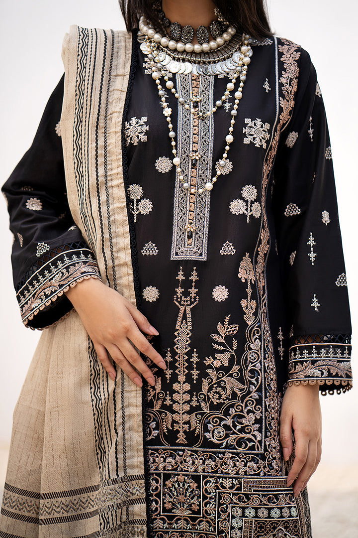 Gul Ahmed Stitched Lawn 2024 3 Piece B-32025 - Salai - Salai 