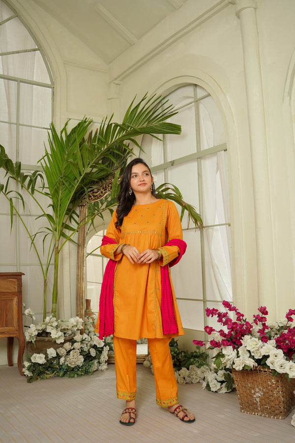 Girls Festive 3 Piece OFWEM21 - Salai - Salai 