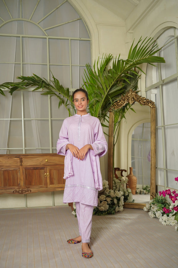 Girls Festive 3 Piece OFWEM28 - Salai - Salai 