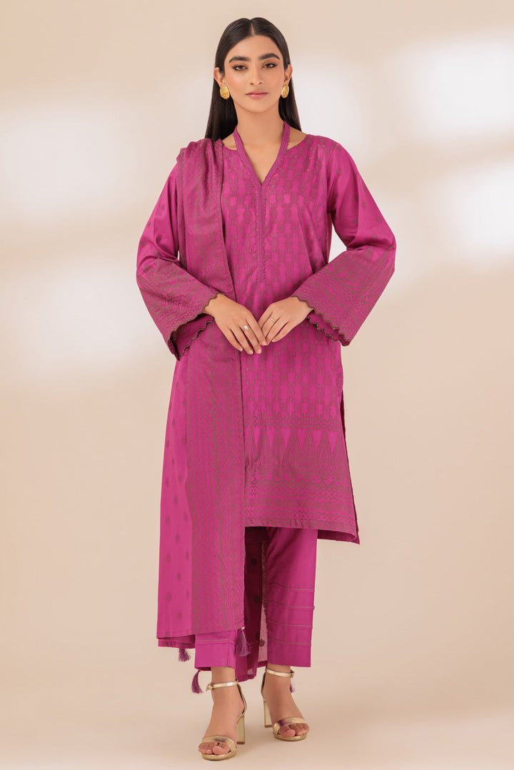 LADIES STITCHED 3 PIECE PWJ3233P02SX23 - Salai - Bonanza Satrangi 