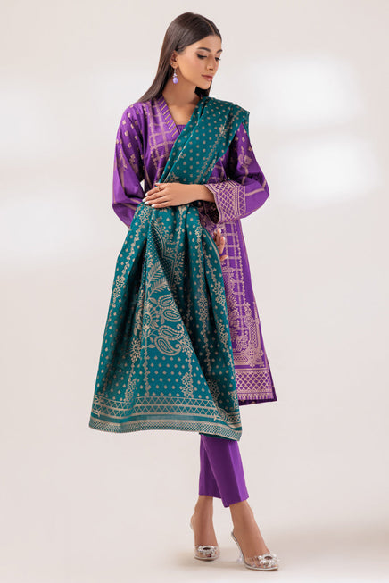 LADIES STITCHED SUITS PWJ5233P09 UX23 - Salai - Bonanza Satrangi 