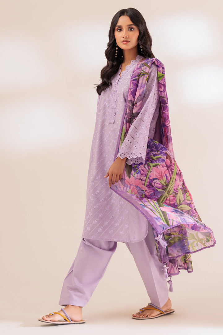 Bonanza Stitched 3 Piece N23 PWS3233P01 - Salai - Bonanza Satrangi 