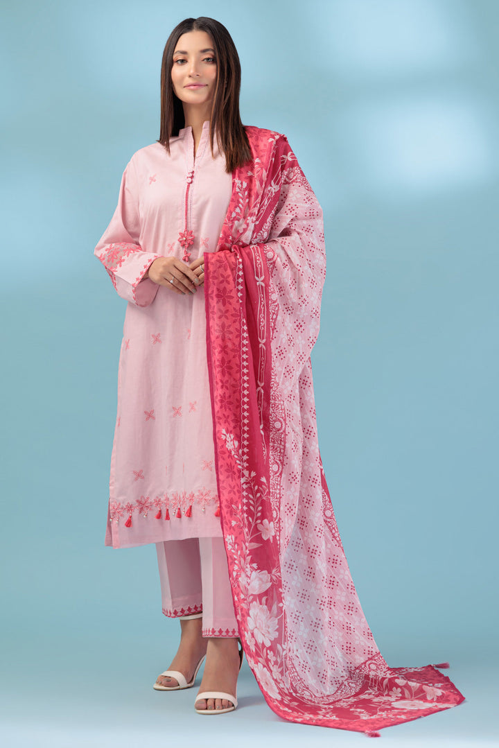 Bonanza Satrangi Stitched 3 Piece PWS3233P09 US24 - Salai - Bonanza Satrangi 