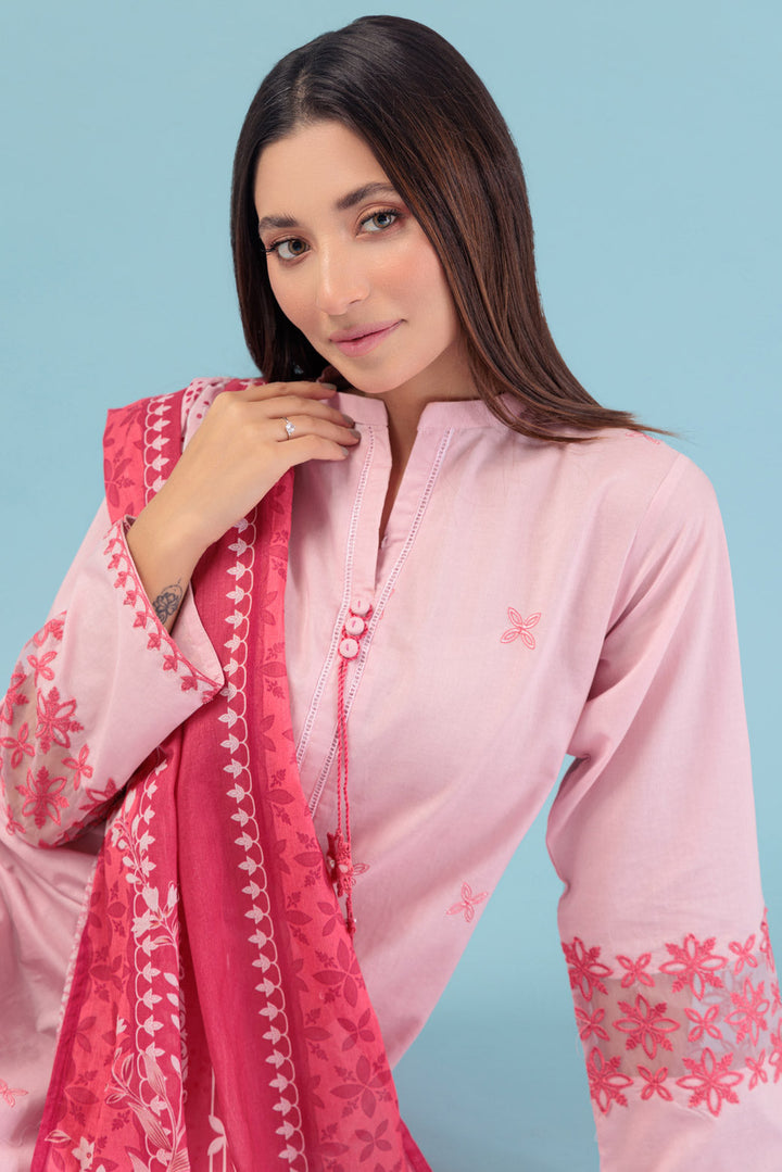 Bonanza Satrangi Stitched 3 Piece PWS3233P09 US24 - Salai - Bonanza Satrangi 