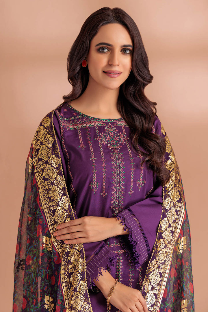 Bonanza Satrangi Stitched 3 Piece PWS5233P61 US24 - Salai - Bonanza Satrangi 