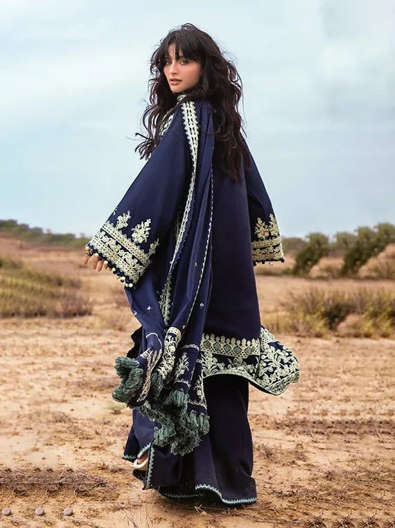 Gul Ahmed Stitched 3 Piece Pashmina AP-52012 J(61) - Salai - Gul Ahmed RTW Winter 2025 