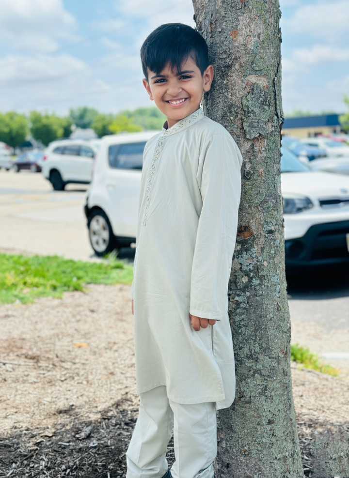 Bonanza Satrangi Boys Kurta Shalwar BKSS-044 RX24 - Salai - Bonanza Satrangi 