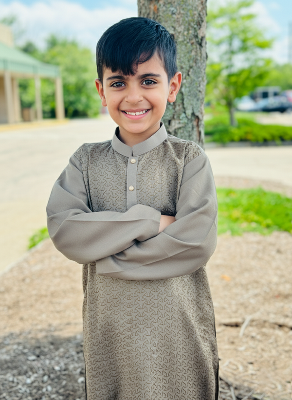 Bonanza Satrangi Boys Kurta Shalwar BKSS-041 RX24 - Salai - Bonanza Satrangi 