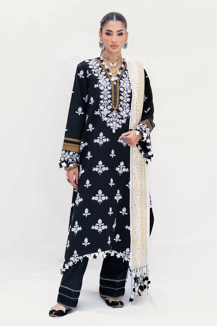 Gul Ahmed Stitched Pashmina 3 Piece AP#52014 J(51&50) - Salai - Gul Ahmed RTW Winter 2025 