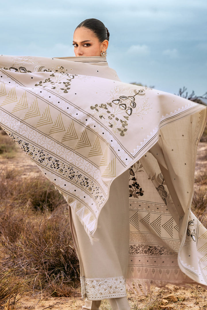 Gul Ahmed Stitched 3 Piece Pashmina AP-52003 J(73) - Salai - Gul Ahmed RTW Winter 2025 