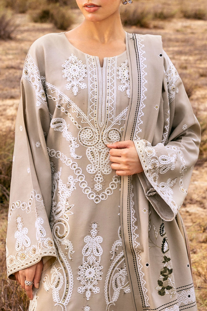 Gul Ahmed Stitched 3 Piece Pashmina AP-52003 J(73) - Salai - Gul Ahmed RTW Winter 2025 