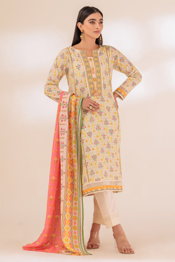 Bonanza Satrangi Stitched 3 Piece SAS233P101 US24 - Salai - Bonanza Satrangi 