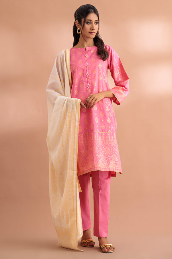 LADIES STITCHED SUIT BEF24-SJ2243P03 - Salai - Bonanza Satrangi 