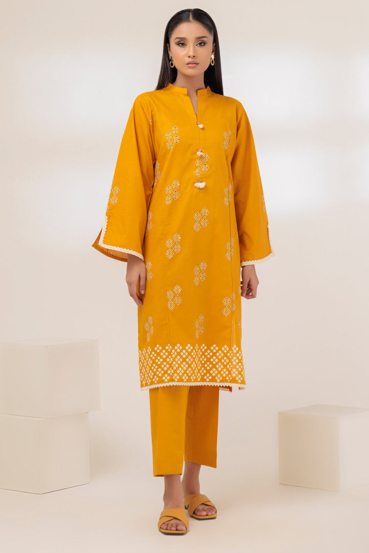 Bonanza Satrangi Stitched Ladies 2 Piece SRLS232P12-WZ23 - Salai - Bonanza Satrangi 