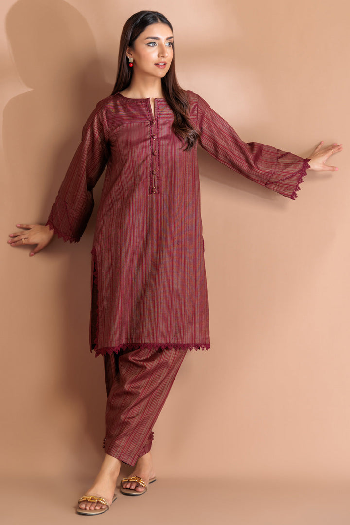 Bonanza Satrangi Stitched 2 Piece SRLS232P50 US24 - Salai - Bonanza Satrangi 