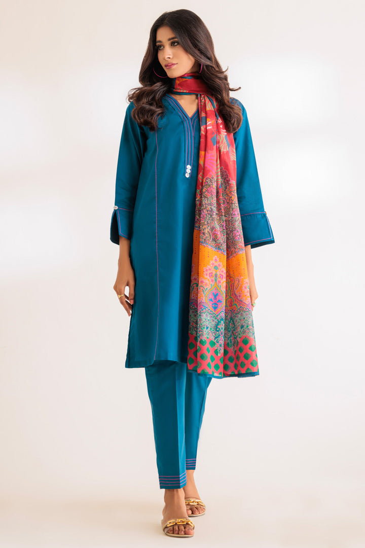 LADIES STITCHED SUIT BEF24-SS1243P13 - Salai - Bonanza Satrangi 