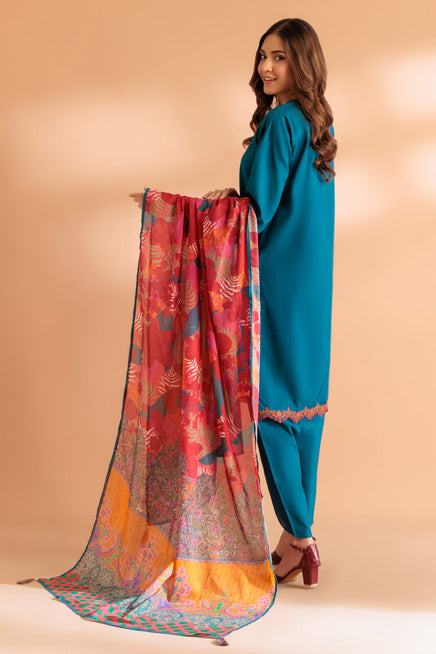 LADIES STITCHED SUIT BEF24-SS1243P14 - Salai - Bonanza Satrangi 