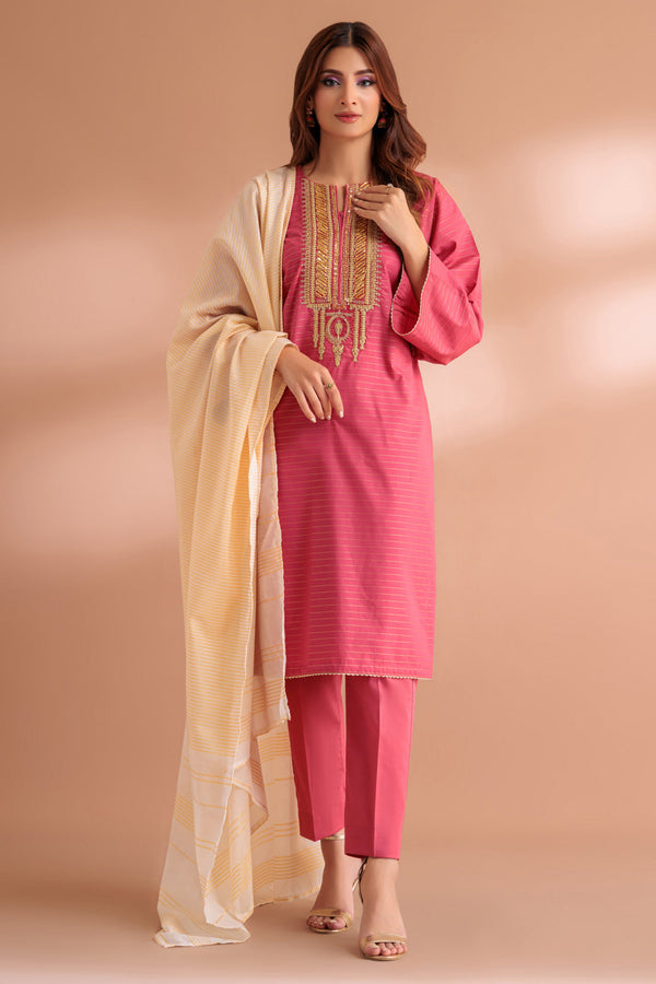 LADIES STITCHED SUIT BEF24-SS2243P07 - Salai - Bonanza Satrangi 