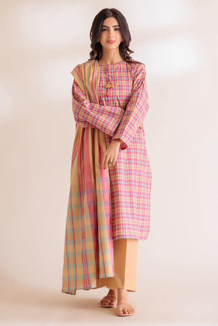 LADIES STITCHED SUIT BEF24-SS2243P12 - Salai - Bonanza Satrangi 