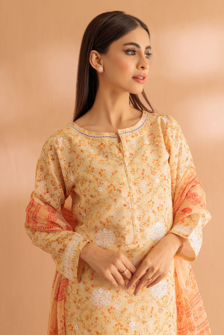 LADIES STITCHED SUIT BEF24-SS2243P13 - Salai - Bonanza Satrangi 