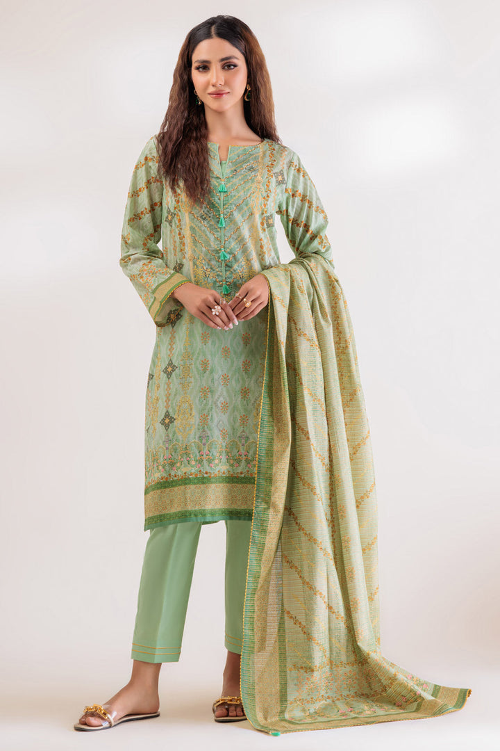 LADIES STITCHED SUIT BEF24-SS2243P19 - Salai - Bonanza Satrangi 